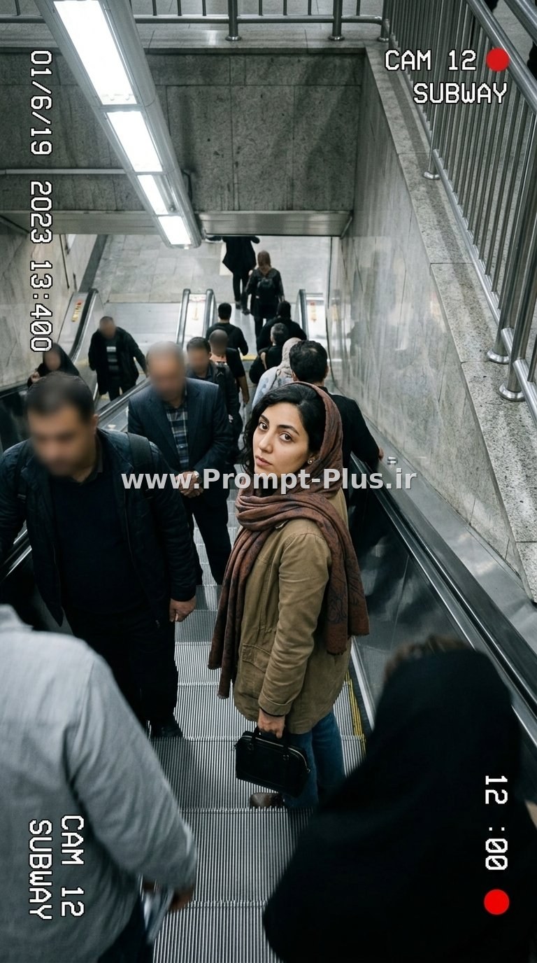 پرامپت دوربین مداربسته در مترو