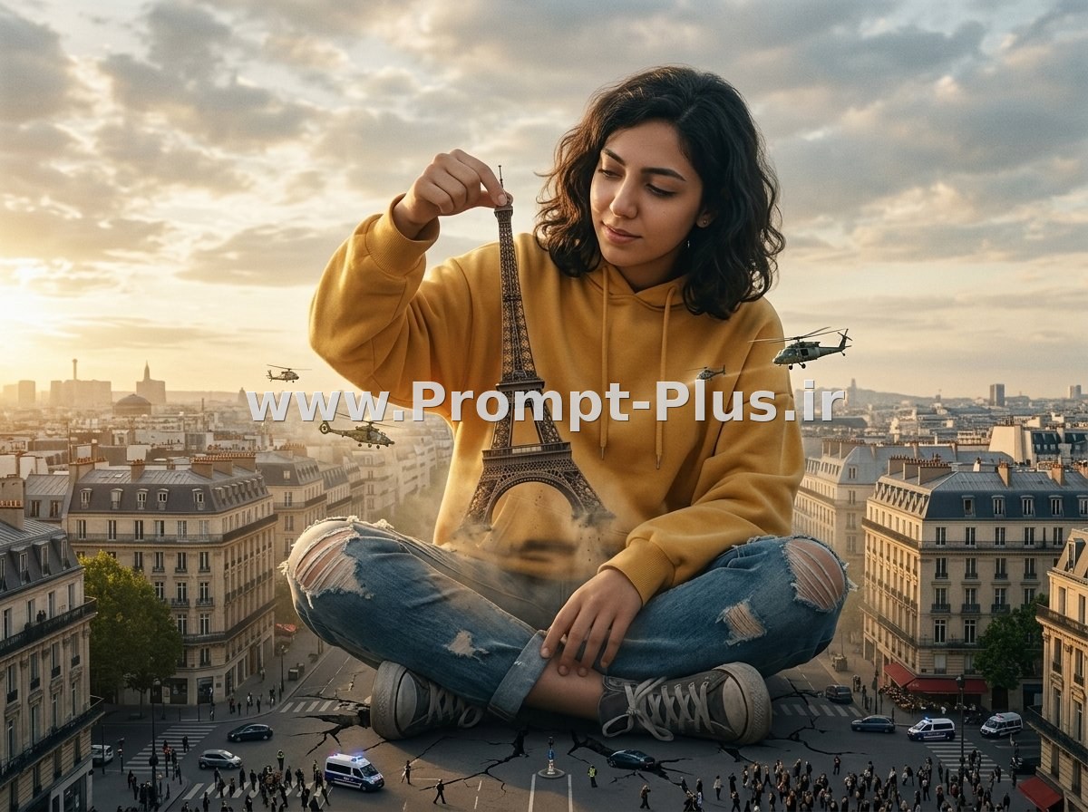پرامپت عکس جذاب در پاریس